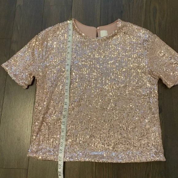H&M Pink Sequin Tee - Picture 6 of 9